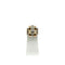 Bague 55 Bague tank en or 750 et platine avec diamants 58 Facettes Z1351852