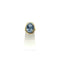 Bague 56 Bague camée en or jaune 750 et agate bleue 58 Facettes Z1351881