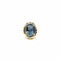 Bague 56 Bague camée en or jaune 750 et agate bleue 58 Facettes Z1351881