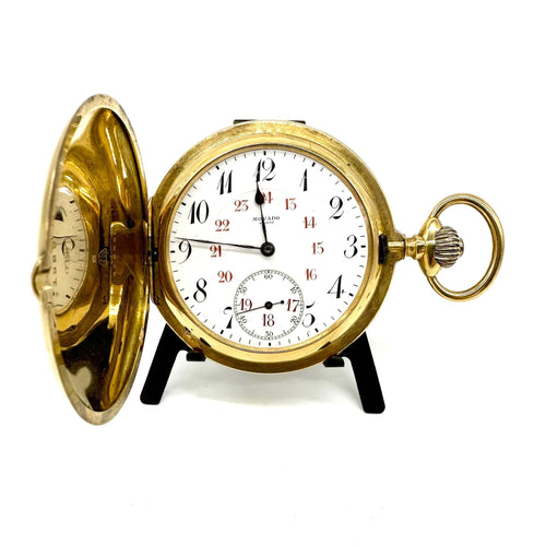 Montre Movado - Montre à gousset savonnette en or jaune 750 58 Facettes Z1550054