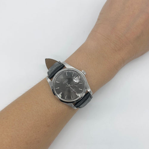Montre Rolex Oysterdate Precision - Montre dame en acier et cuir 58 Facettes Z1550058