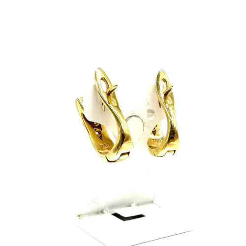 Boucles d'oreilles Boucles d'oreilles trilogie en or jaune 750 et diamants 58 Facettes Z15B50540
