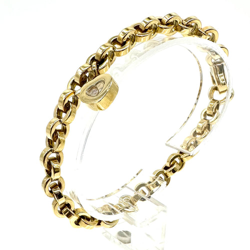Bracelet Chopard Happy Diamonds - Bracelet en or jaune et diamant 58 Facettes Z15B51137