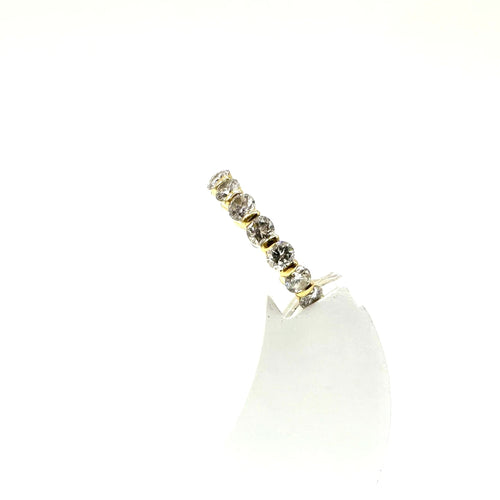 Bague 54 Alliance tour complet en or jaune 18k et diamants 58 Facettes Z15B51149