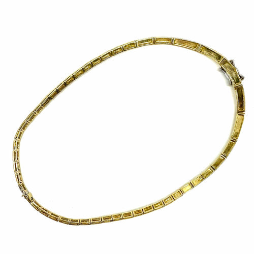 Collier Collier en or jaune 750 pavé de diamants 58 Facettes Z15B51465