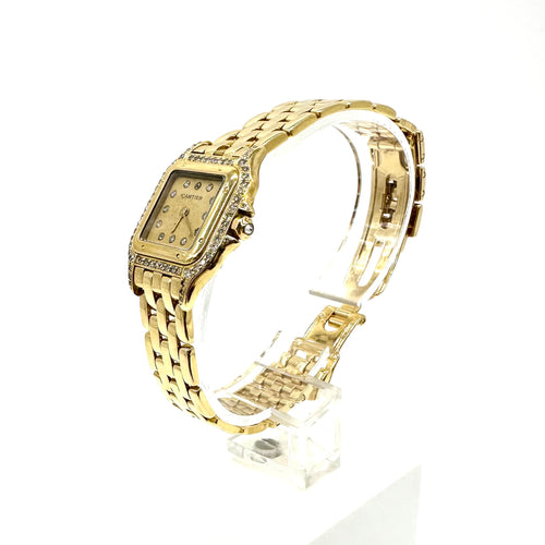 Montre Cartier Panthère - Montre femme en or jaune et diamants 58 Facettes Z1550060