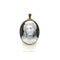 Pendentif Pendentif camée en or jaune 750 et agate 58 Facettes Z15B51536