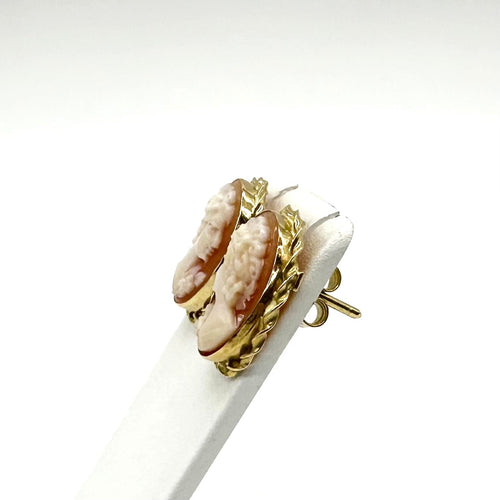 Boucles d'oreilles Boucles d'oreilles camée en or jaune 750 58 Facettes Z15B51541