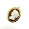 Pendentif Pendentif camée en volume en or jaune 750 et agate 58 Facettes Z15B51550