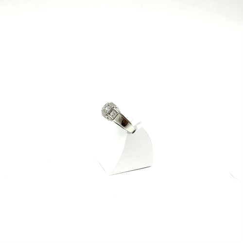 Bague Bague trilogie en platine et diamants 58 Facettes Z15B51578