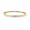 Bracelet Bracelet jonc trilogie bicolore en or jaune et or blanc 750, diamants 58 Facettes Z15B51581