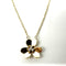 Collier Collier trèfle en or jaune et diamants 58 Facettes Z15B51648