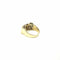Bague 56 Bague tank en or jaune 750 avec saphir et diamants 58 Facettes Z15B51686
