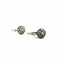 Boucles d'oreilles Boucles d’oreilles dormeuses en platine et or jaune 750, diamants 58 Facettes Z15B51724