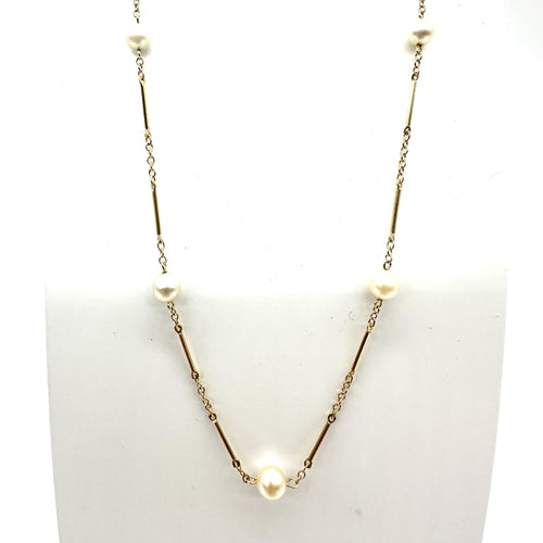 Collier Collier en or jaune 750 millièmes et perles de culture 58 Facettes Z15B51727