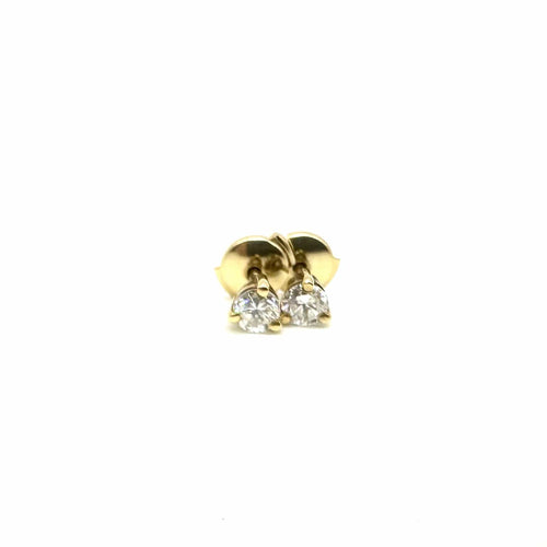 Boucles d'oreilles Boucles d’oreilles puces en or jaune 750 et diamants 58 Facettes Z15B51730