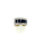 Bague 54 Bague en or bicolore 18K sertie de saphirs et diamants 58 Facettes Z15B51747