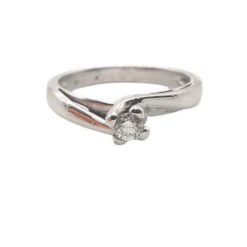 Bague 56 solitaire en or et diamant 58 Facettes