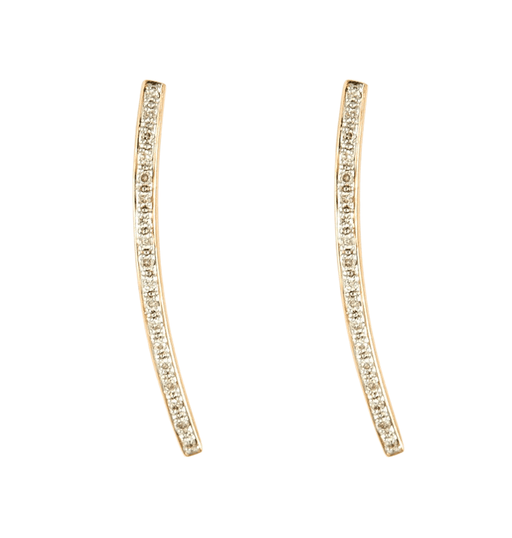 Pair of Ginette NY earrings in gold and diamonds 58 Facettes DV0624-18