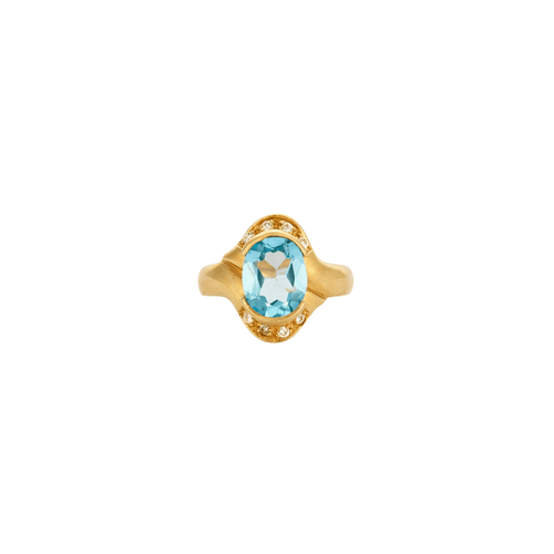 Bague 54 Bague aigue-marine 58 Facettes LP635