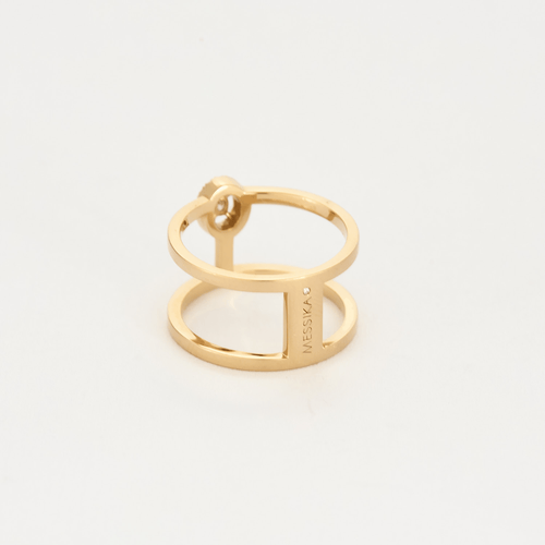 Bague 52.5 MESSIKA - GLAM'AZONE 2 rangs - Bague en or rose et diamants 58 Facettes DV11154-9