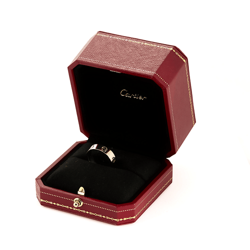 Bague 54 CARTIER - LOVE - Modèle Classique - Bague en or blanc 58 Facettes DV19574-2