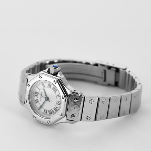 Montre CARTIER - Santos octogonale - Montre en acier 58 Facettes DV13174-3