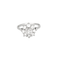 Bague 55 Bague marguerite en or blanc et diamants 58 Facettes DV12671-1