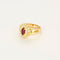 Bague 55 Bague en or jaune , rubis et diamants 58 Facettes DV12671-2
