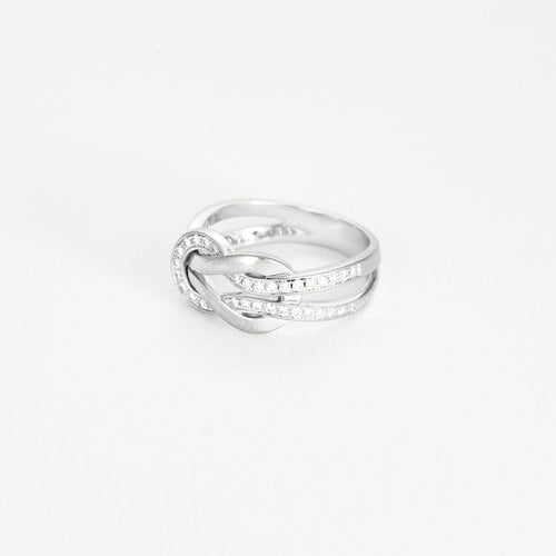 Bague 54 FRED - Chance infinie - Bague en or blanc et diamants 58 Facettes DV6731-3