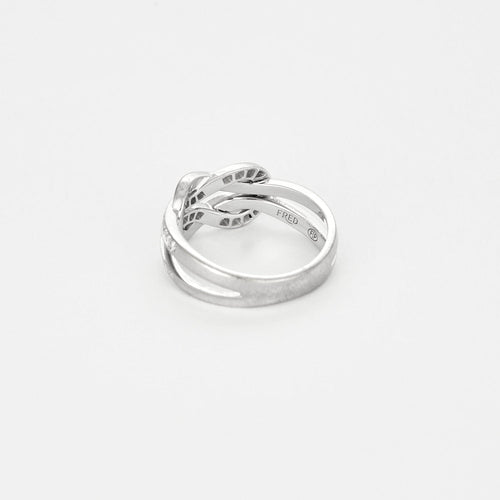 Bague 54 FRED - Chance infinie - Bague en or blanc et diamants 58 Facettes DV6731-3