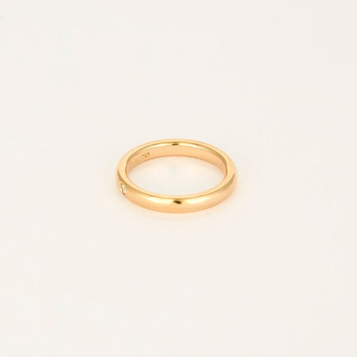 Bague 49 Tiffany & Co.  Elsa Peretti - Alliance en or rose et diamants 58 Facettes DV19586-2