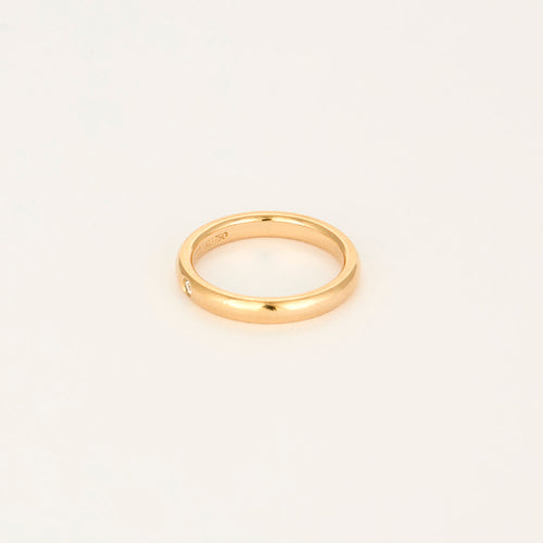 Bague 49 Tiffany & Co.  Elsa Peretti - Alliance en or rose et diamants 58 Facettes DV19586-2