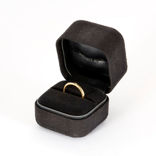 Bague 49 Tiffany & Co.  Elsa Peretti - Alliance en or rose et diamants 58 Facettes DV19586-2