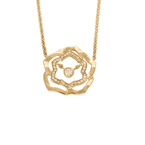 Collier PIAGET - ROSE - Collier en or rose et diamants 58 Facettes DV19450-1