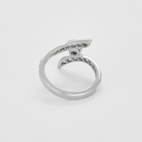 Bague 56 Bague en or gris et diamants 58 Facettes DV16597-1