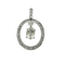 Pendentif Pendentif en or blanc, diamants, aigue-marine et pierres blanches 58 Facettes DV5406-3