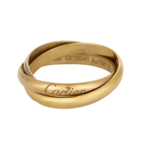 Bague 56 Cartier - Trinity - Petit modèle - Bague trois ors 58 Facettes DV19750-1-56-3