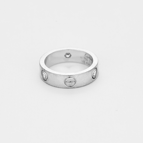 Bague 53 CARTIER- Love - Bague en or blanc et diamants 58 Facettes DV0379-23-53-2