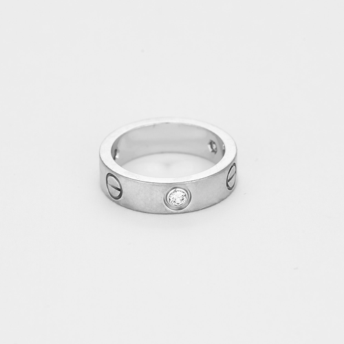 Bague 53 CARTIER- Love - Bague en or blanc et diamants 58 Facettes DV0379-23-53-2