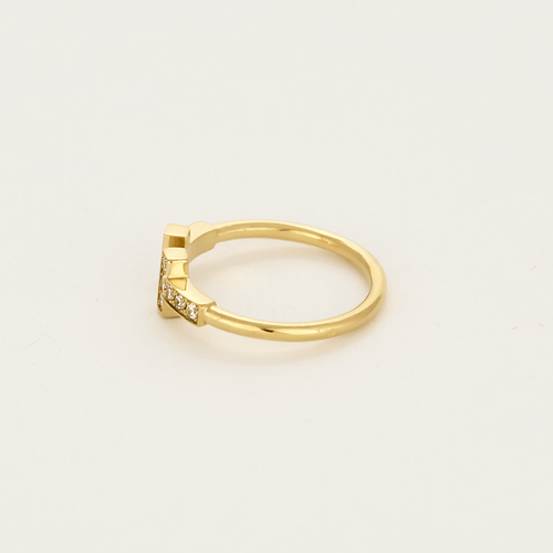Bague 50 TIFFANY AND CO - Bague T-WIRE or jaune diamants 58 Facettes DV0379-25-50-2