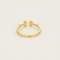 Bague 50 TIFFANY AND CO - Bague T-WIRE or jaune diamants 58 Facettes DV0379-25-50-2