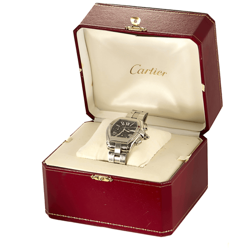 Montre CARTIER - Roadster Chronographe - Montre en acier à boitier tonneau à mouvement automatique 58 Facettes DV19392-1