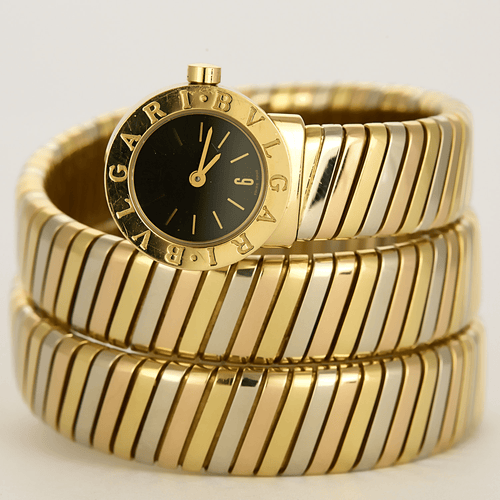 Montre BVLGARI - Montre Serpenti Tubogas - Montre trois ors à boitier rond à mouvement quartz 58 Facettes DV19769-7