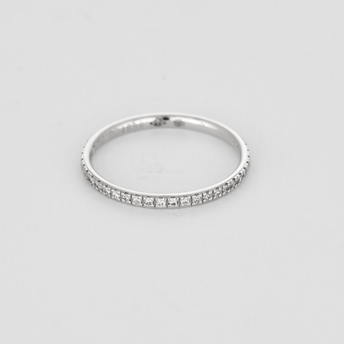 Bague 51 Mauboussin  Parce que je l'aime - Alliance en or gris et diamants 58 Facettes DV20425-3