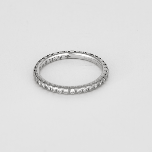 Bague 49 CARTIER - ETINCELLE - Alliance américaine en or blanc et diamants 58 Facettes DV18908-3-49-2