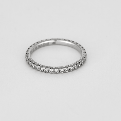 Bague 49 CARTIER - ETINCELLE - Alliance américaine en or blanc et diamants 58 Facettes DV18908-3-49-2