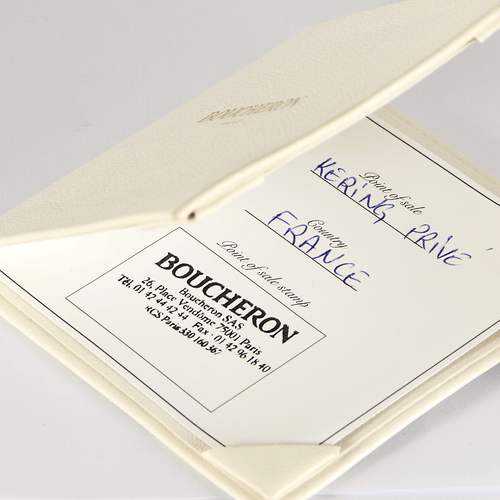 Bague 55 BOUCHERON - QUATRE FOLLIES - Alliance américaine en platine et diamants 58 Facettes DV14745-1-DV0882-1