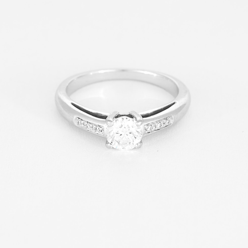 Bague 48 Mauboussin- Tu es le Sel de ma vie N°5 - Bague solitaire en or gris et diamants 58 Facettes DV13879-1