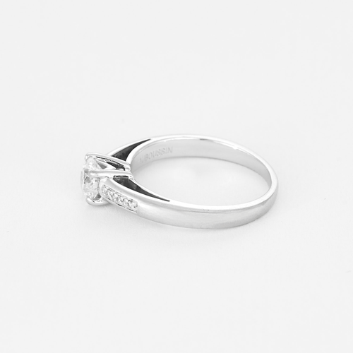 Bague 48 Mauboussin- Tu es le Sel de ma vie N°5 - Bague solitaire en or gris et diamants 58 Facettes DDV13879-1